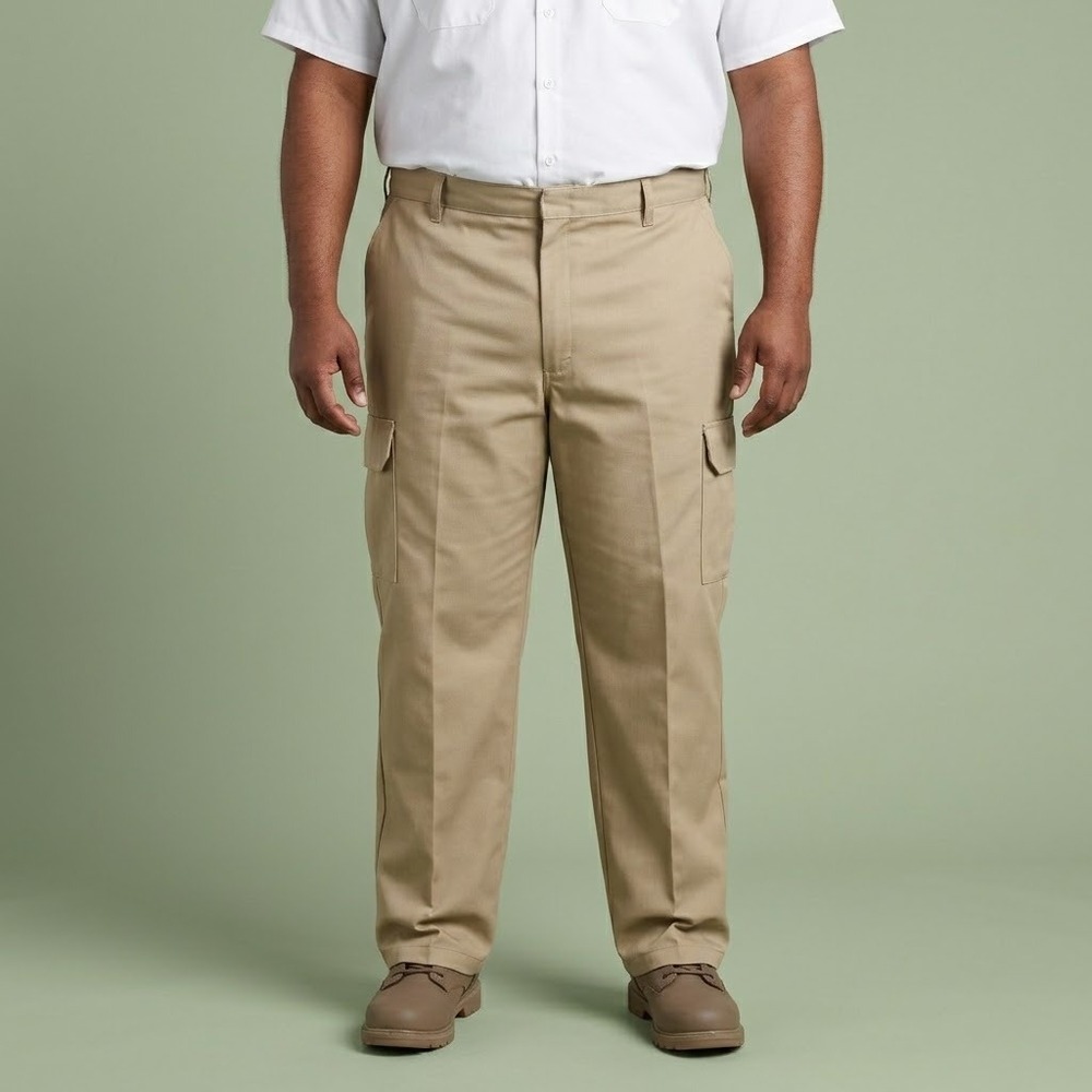 Red Kap PT88KHQ Mens Industrial Cargo Pants Work Trousers W40 L36U Khaki EUC